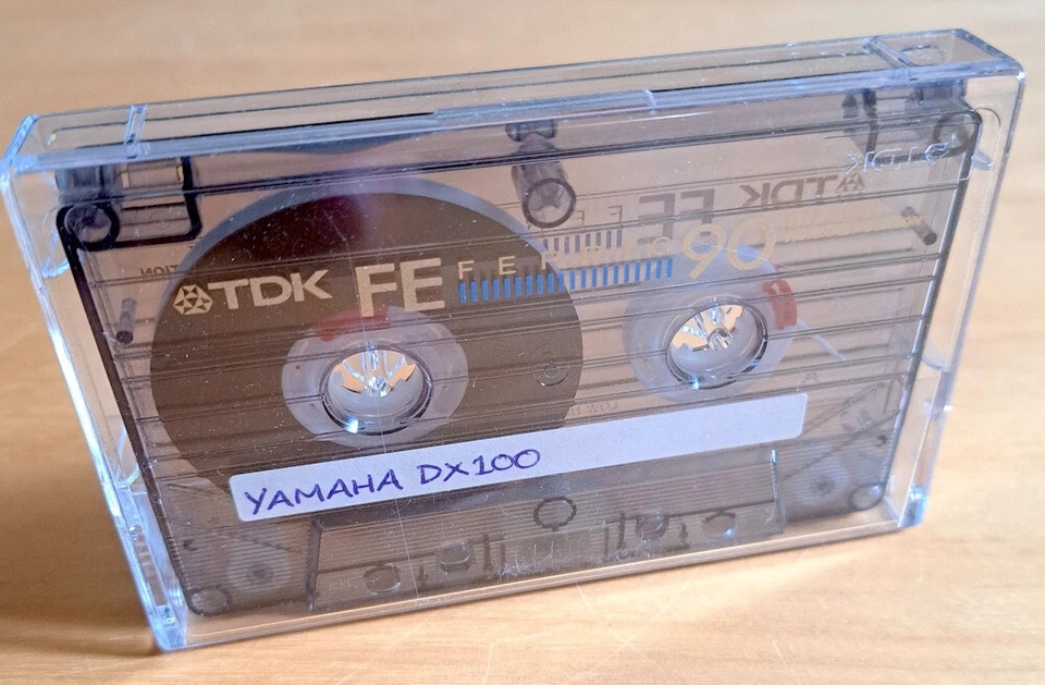 VINTAGE USED CASSETTE TAPE YAMAHA DX100 SYNTHESIZER DATA - Bild 1 von 1