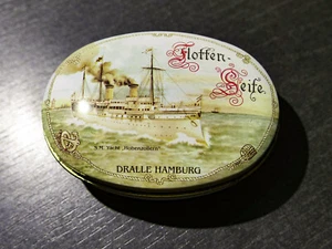 DRALLE Hamburg Flottenseife Seife Dose Blechdose nostalgische Feinseife * TOP * - Bild 1 von 2