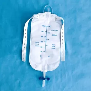 Männer Urin Harnabflussbeutel Easy-Tap Beinbeutel mit Anti-Refluxventil 500ml - Bild 1 von 8
