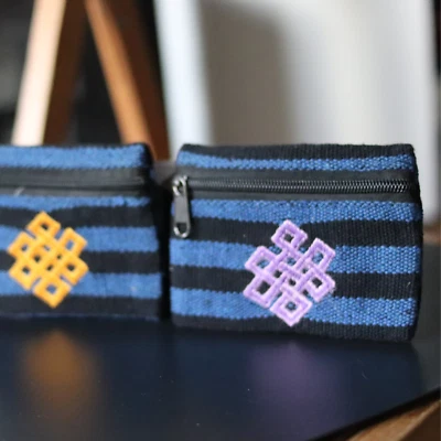 Zwei bunte Brieftaschen/Geldbörsen aus Himalaya-Hanf,  FREE SHIPPING - Bild 1 von 4