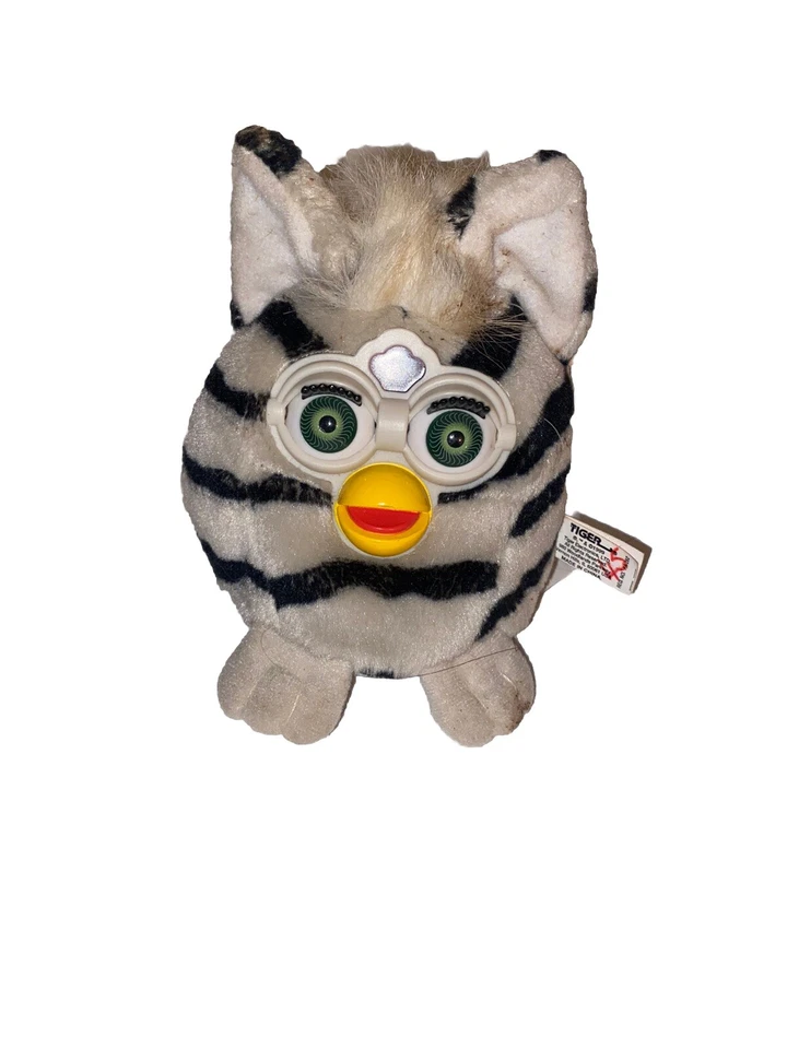 Vintage Furby Buddies Soft Plush Bean Toy Grey 1999 70-700 Tiger Electronics 5” - Image 1 of 1