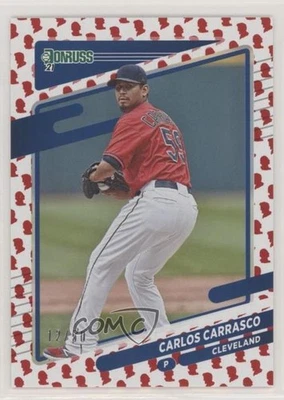 2021 Panini Donruss Presidential Collection /50 Carlos Carrasco #91 - Image 1 of 2