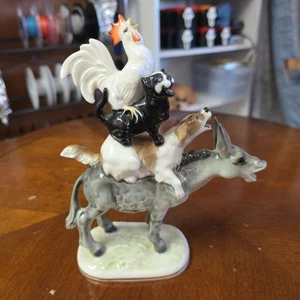 Hutschenreuther Bremen Town Musicians Vintage Figurine Statuette - Picture 1 of 10