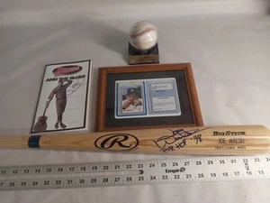 Eagles Joe Walsh Rock Music Signed Bat, Baseball, Card, Program JSA Eagles Band - Picture 1 of 15