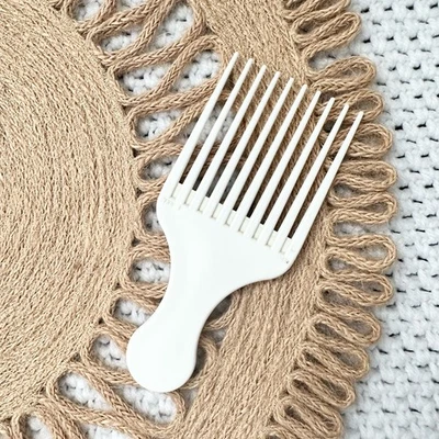 Goody USA Vintage Ivory White 80s 90s Lift Comb Hair Pick With Handle Retro  - Image 1 of 4