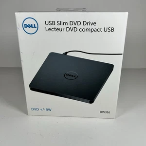 Dell External DVD Drive USB Slim Sealed New Model DW316 RW ( Brand New ) - Afbeelding 1 van 4