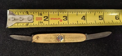 Rare Vintage Imperial Knights Of Columbus (KC) 14K Gold-Filled Pocket Knife - Image 1 of 4