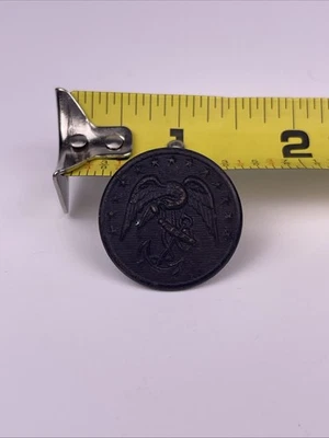 Cuerpo de Marines Militar de los Estados Unidos Águila Ancla Uniforme de Latón Botón D. EVANS CO ATTLEBORO Foto 1 de 4