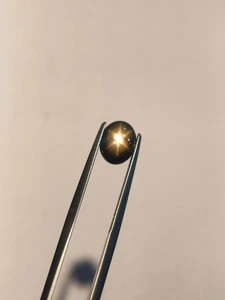 1.96 cts A 100% ZAFIRO ESTRELLA NEGRO NATURAL SIN CALOR ¡EXCELENTE ESTRELLA AFILADA! - Imagen 1 de 7