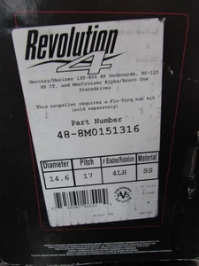 Hélice Mercury Rev 4 14,6 x 17 LH Revolution 4 SS / 48-8M0151316 - Imagen 1 de 2