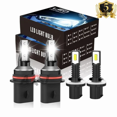 For Ford E-150 E-250 E-350 1994-2007 6000K LED Headlight + Fog Light Bulbs Combo - Image 1 of 4