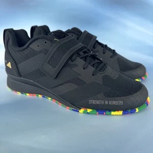 New Adidas Adipower III Weightlifting Shoes - Black (IF0534) MEN’S 8/Womens 9 - Picture 1 of 5