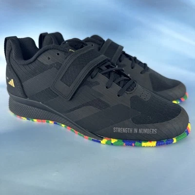 Nuevo Adidas Adipower III Zapatos de Levantamiento de Pesas - Negro (IF0534) HOMBRE’S 7/Mujer 8 Foto 1 de 4