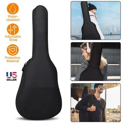 Estuche para Guitarra Acústica Clásica 41", Bolsa de Concierto Impermeable, Mochila Suave Resistente Foto 1 de 4