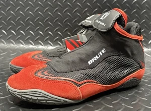 Mens Brute Inception Wrestling Shoes Size 5 Split Sole Black Orange Red - Picture 1 of 7