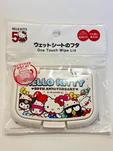 Sanrio JAPAN Hello Kitty 2024 50th Anniversary One Touch Wet Tissue Wipe Lid JP - Picture 1 of 2