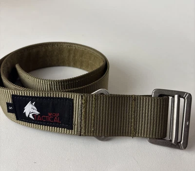 Wolf Tactical Adjustable Size Small Coyote Brown Nylon Belt - Image 1 of 4