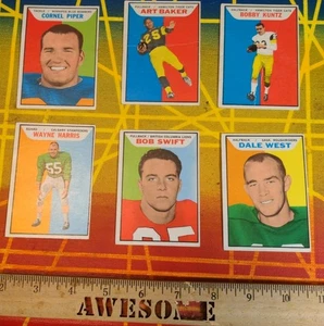 Bob Swift BC Lions 1965 Topps CFL Football Rookie Card #15 + 5 More - Foto 1 di 18