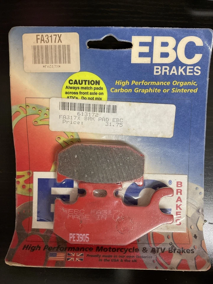 EBC FA317X CARBON GRAPHITE BRAKE PADS CAN AM OUTLANDER 400 ALL Years  - Imagem 1 de 1