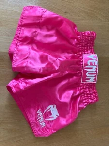 Venum Muay Thai Boxing MMA Shorts Classic - Neo Pink (Size L) - Picture 1 of 3