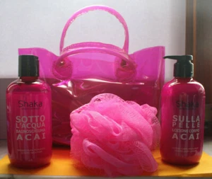 SET PER CURA DEL CORPO SPUGNA BAGNOSCHIUMA E LOZIONE CORPO PROFUMATI CONFEZIONE - Picture 1 of 1