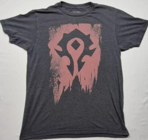 World of Warcrat Horde Logo men's T-shirt dark gray sz. M Blizzard WoW Jinx - Picture 1 of 8