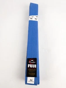 Fuji Deluxe Premium Jiu Jitsu Brazilian BJJ Belt Size A4 Light Blue. Cotton - Picture 1 of 4