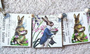 Raz Imports Osterhase Holz Banner 37" Neu - Bild 1 von 4