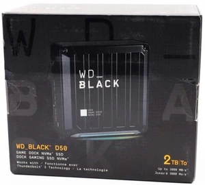 WD_BLACK D50 Game Dock 2 TB 2xThunderbolt 3 Anschlüsse DisplayPort schwarz - Bild 1 von 2