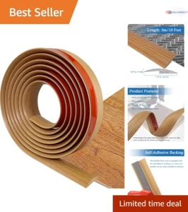 Floor Transition Strip PVC 10Ft Self-Adhesive Edging Trim for Carpet & Flooring - Picture 1 of 9