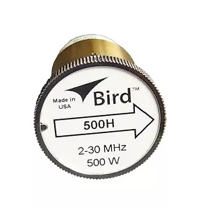 New Bird 500H Plug-in Element 0 to 500 watts 2-30 MHz for Bird 43 Wattmeters - Picture 1 of 3