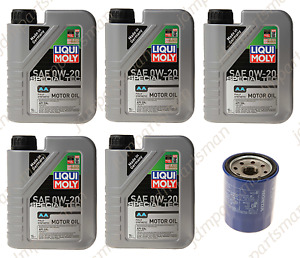 GENUINE for Honda Oil Filter +Lubro Moly 0W-20 Synthetic Oil 5qts Oil Change Kit
