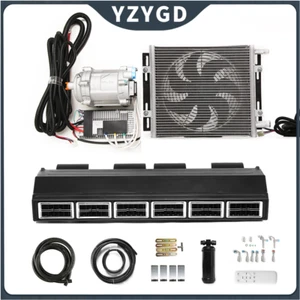 Universal 12000 BTU 12V A/C Kit Truck Cab Bus Air Conditioner Underdash 6 Vents - Bild 1 von 16