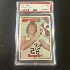 1975-76 TOPPS PSA 8 #303 (232) GEORGE KARL