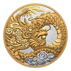 Dragón Celestial de $50 de Canadá 2023 - Moneda de plata pura de 5 oz - Imagen 1 de 4