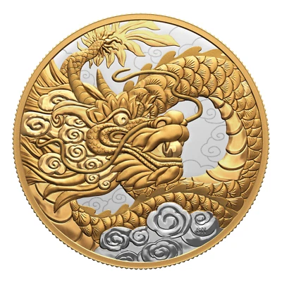 2023 Canada $50 Heavenly Dragon - 5oz Pure Silver Coin - Image 1 of 4