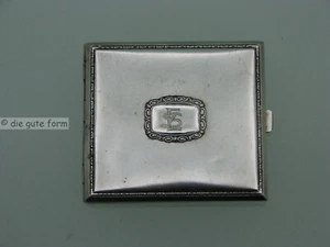 Feiner Art déco ~1930 - - Zigarettenetui versilbert - Kraftalpacca Pforzheim - - - Bild 1 von 6