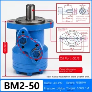 Hydraulic Motor Low Speed and High Torque BM2/BMR125/63/80/100/250/315/400/36 - Picture 1 of 14
