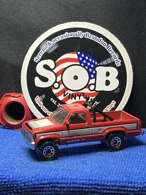 Matchbox 1987 Dodge Dakota 4x4 1:64 Red Diecast USED NM Condition - Image 1 of 4