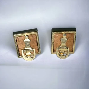 Gemelos, Aldaba Puerta Madera Anson Gemelos Estampados Años 50 (C116) - Imagen 1 de 5