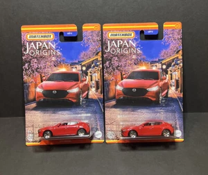 ✅ Matchbox Japan Origins - 2019 Mazda3 Red | LOT Of 2 | - Picture 1 of 2