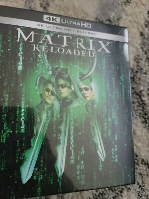 THE MATRIX RELOADED 4K UHD Blu-ray Manta Lab Steelbook 1-Click Box Set One CLICK - Image 1 of 4