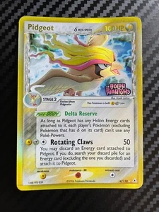 Carte Pokémon Pidgeot Holo Delta species Ex Holon Phantoms 14/110 ENG - Foto 1 di 12