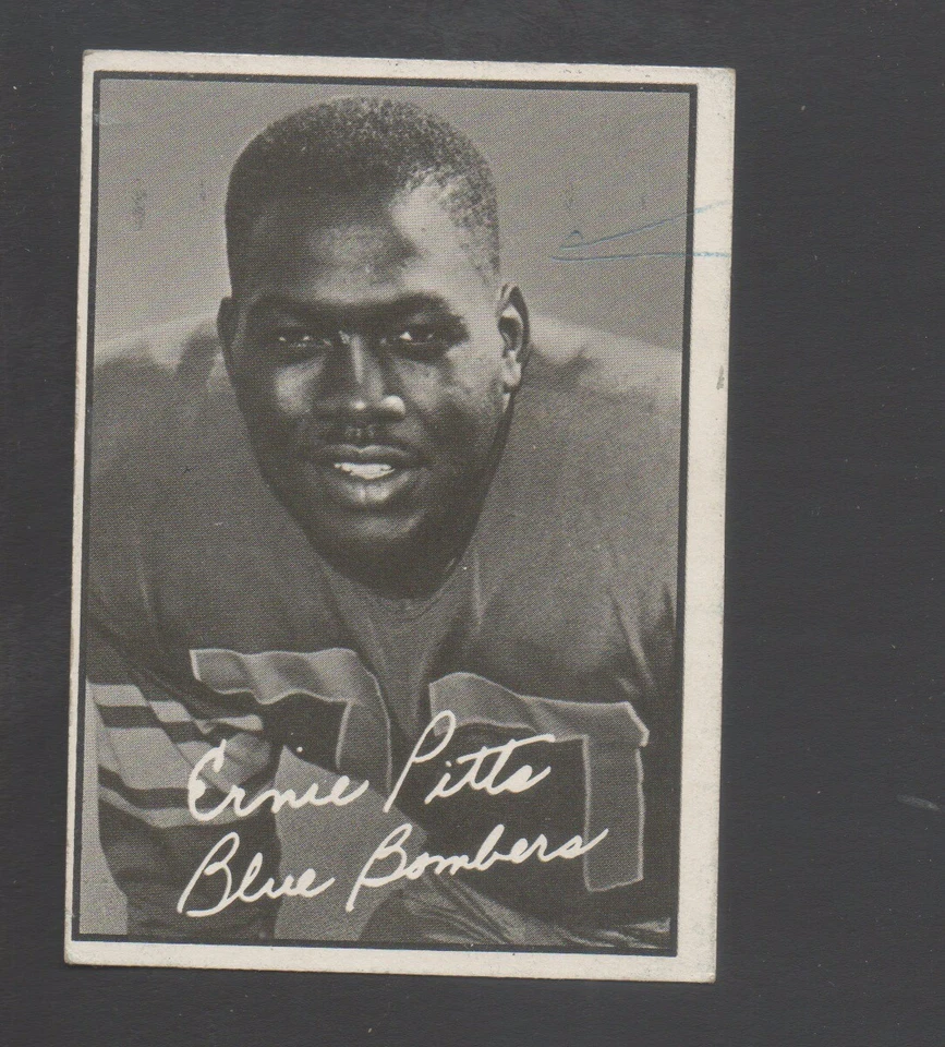 1961 Topps Canadian Football Card #127 Ernie Pitts-Winnipeg Blue Bomber poor - Image 1 of 1