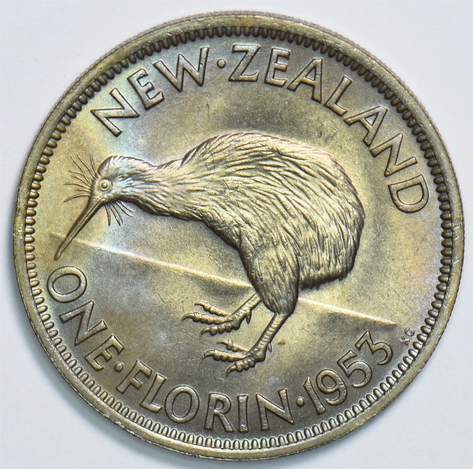Nueva Zelanda 1953 Florin Kiwi pájaro 298860 envío combinado Foto 1 de 2