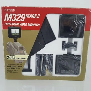 Visor monitor video color sistema NTSC Citizen M329 Mark II 2.9" vintage - Imagen 1 de 6