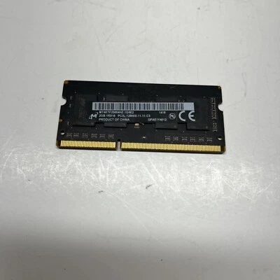 Micron 2GB 1Rx16 PC3L-12800S SO-DIMM 1600MHz MT4KTF25664HZ-1G6E2 Laptop RAM - Image 1 of 2