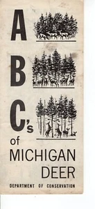 MICHIGAN DEPARTAMENTO DE CONSERVACIÓN ABC'S OF DEER GUIDE 3 - PARCHE DE CIERVO MICHIGAN - Imagen 1 de 1
