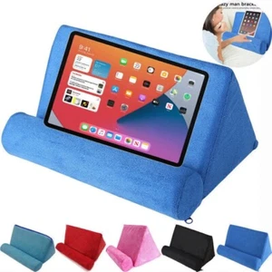 Pillow Lap Stand Soft Phone Cushion Laptop For Tablet IPad Holder Multi-Angle - Picture 1 of 23