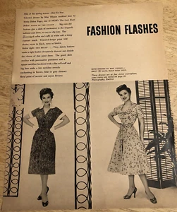 DEBRA PAGET 1956 moda/champú halo - revista vintage recorte 2 caras - Imagen 1 de 2